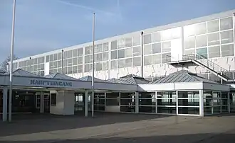 Die Sporthalle Böblingen kurz vor ihrem Abriss im Januar 2008