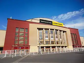 Die Sporthalle Fortuna im Mai 2022