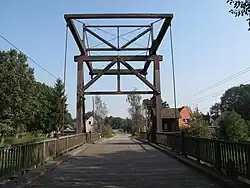 Klappenteil, Blickrichtung nach Norden zum Dorfkern Briescht