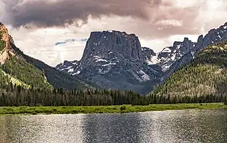 Squaretop Mountain über den Green River Lakes