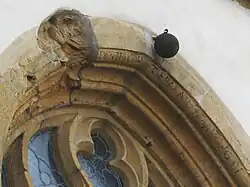 Einschuss aus dem Dreißigjährigen Krieg an St. Aegidius