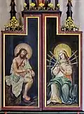 Außenseiten der Flügel des nördlichen Seitenaltars