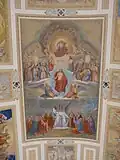 Deckenfresko im Langhaus