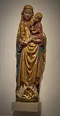 Madonna mit Kind; Unbekannter Bildhauer aus dem Münsterland; Sandstein; um 1470