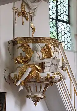 Kanzel 1770–1773, St. Georg in München-Bogenhausen
