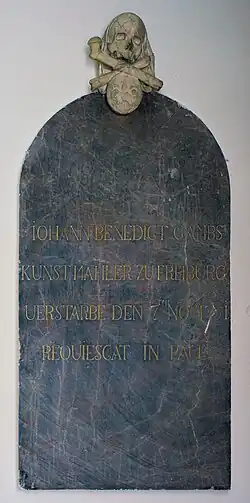 Gedenktafel für Benedikt Gambs