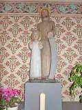 St. Josef und St. Wendelin, Holzskulptur, Der heilige Josef mit dem Jesuskind