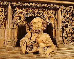 Büste in der Predella