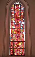 Glasfenster der Südseite von Karl-Martin Hartmann