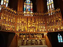 Geöffneter Schnitzaltar der St. Peter-Kirche in Altentreptow (zweite Hälfte des 15. Jahrhunderts)