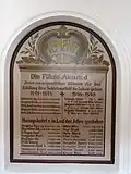 Gedenktafel für die Gefallenen von 1914–1918 und 1939–1945