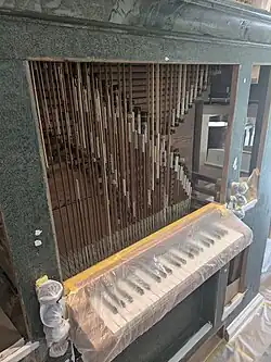 Orgel bei der Renovierung