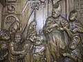 Hochrelief aus der mittleren Relief-Reihe der Dorsale (Chorgestühl St. Urban)