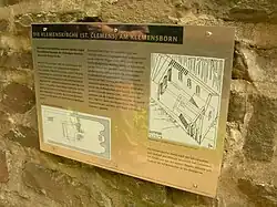 Gedenktafel zu St. Clemens in Werden