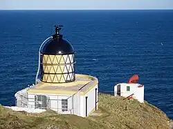 Das St Abb’s Head Lighthouse mit Nebelhorn