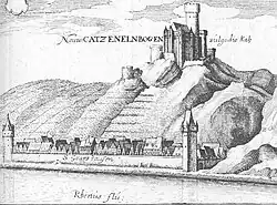 Burg Katz über Sankt Goarshausen (1655)