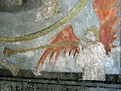 Detail eines Freskos im Altarraum