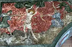 Fresko, Martyrium des heiligen Sebastian