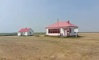 Die ehemalige St John's School südlich von Leader