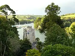 Die Roseland Peninsula in Cornwall