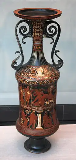 Apulische Loutrophoros des Typus II, Variante I; Staatliche Antikensammlungen, München