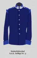 Waffenrock eines Stabs­feld­webels des Regiments