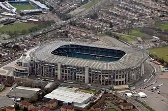 Luftbild des Twickenham Stadium von 2009