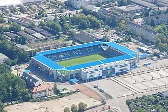 Luftbild des Stadions 2018