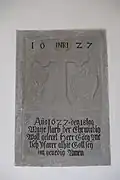 Grabstein von 1627