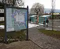 Informationstafel zur Festung Rinteln nahe der früheren Bastion Hedwig