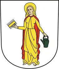 Verena mit goldenem Kamm und grünem Wasserkrug