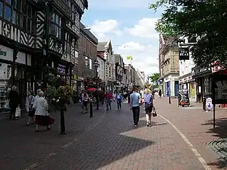 Stadtzentrum von Stafford