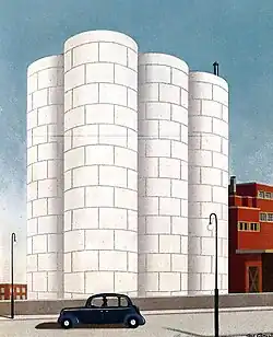 Stahlsilos, Kalkwerke Dornap, 1935