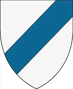 Stammwappen mit dem Schräglinksbalken