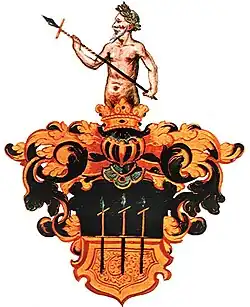 Spieße im Wappen der Familie Manndorff