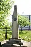 Piłsudski-Denkmal im Ort