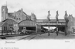 Ostansicht mit Gleisfeld