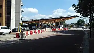 Das Bahnhofsgebäude im Bau (2018)