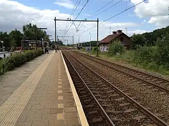 Bahnsteig mit Blick in Richtung Vlissingen (2012)