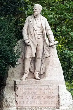 Wurmb-Statue (1913) in Salzburg (Photo 2021)