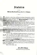 Statuten für das Militär-Verdienstkreuz der k.k. Armee. Wien, am 24. Oktober 1849.