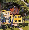 August Machke: Staudacher Haus am Tegernsee, 1910