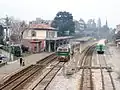 Bahnhofsanlagen von Iseo mit FNM DE 520