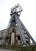 Das Fördergerüst von Zolder