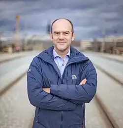 Portrait von Steffen Marx auf der Albertbrücke in Dresden
