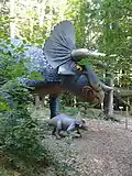 Triceratops mit Jungtier