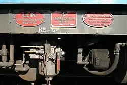 Typenschilder des Elektrotriebwagens „ET&nbsp;1“