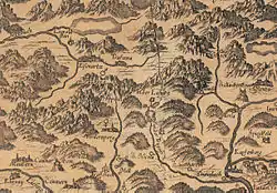 In der Karte von Georg Matthäus Vischer 1678