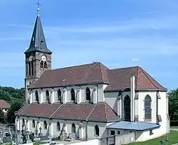 Westseite der Kirche