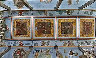 Deckengemälde von Michael Ley, von 1755